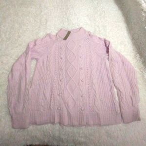 J. Crew Chunky Knit Sweater Violet Size XL
